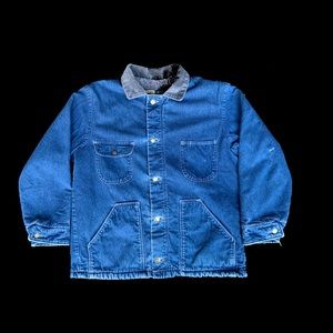 Vintage Denim Chore Coat Size L
